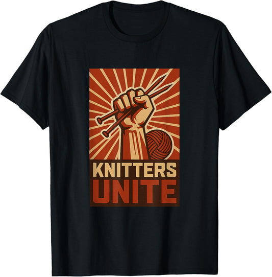 Revolutionary Knitters Unite Propaganda Knitting & Yarn Fan