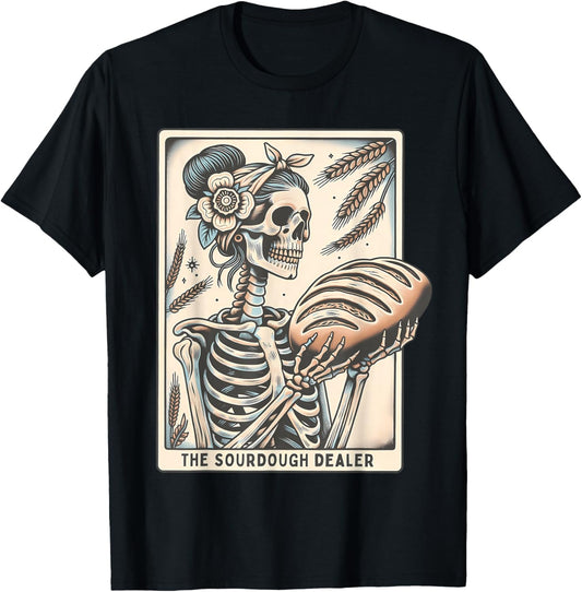 Sourdough Bread Tarot Card Skeleton Homemaker Baking