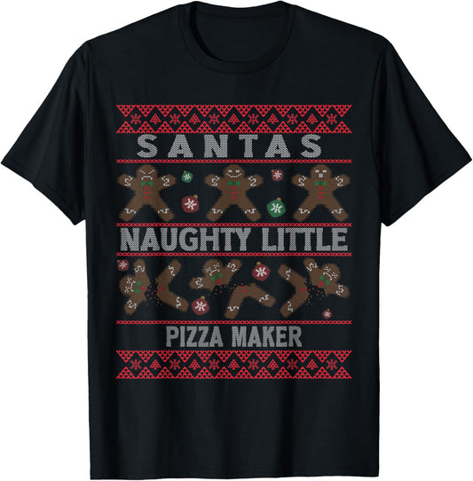 Ugly Christmas Xmas Santa Pizza Maker Job