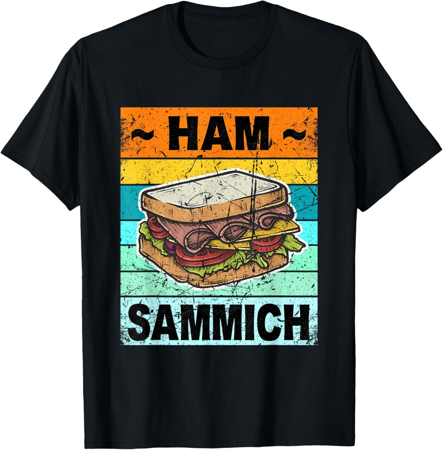 Retro Ham Sammich Shirt Ham Sandwich Meat Men Women Kids
