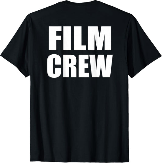 FILM CREW Bold Plain Text Print On Back