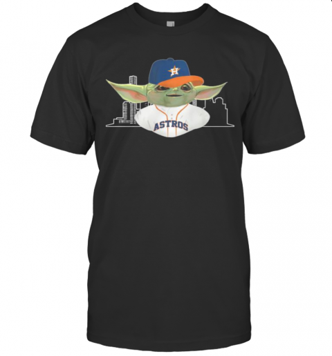 Baby Yoda Houston Astros Baseball Player T Shirt