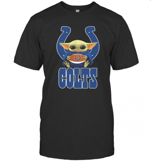 Baby Yoda Hug Indianapolis Colts Football T Shirt
