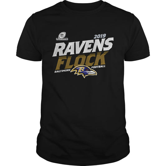 Baltimore Ravens Football Flock 2019 NFL Playoffs shirt