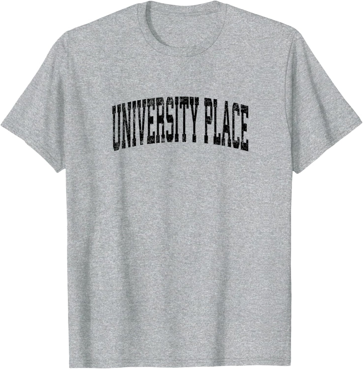 University Place Washington WA Vintage Athletic Sports Black