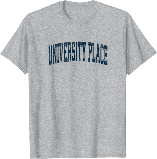 University Place Washington WA Vintage Athletic Sports Navy
