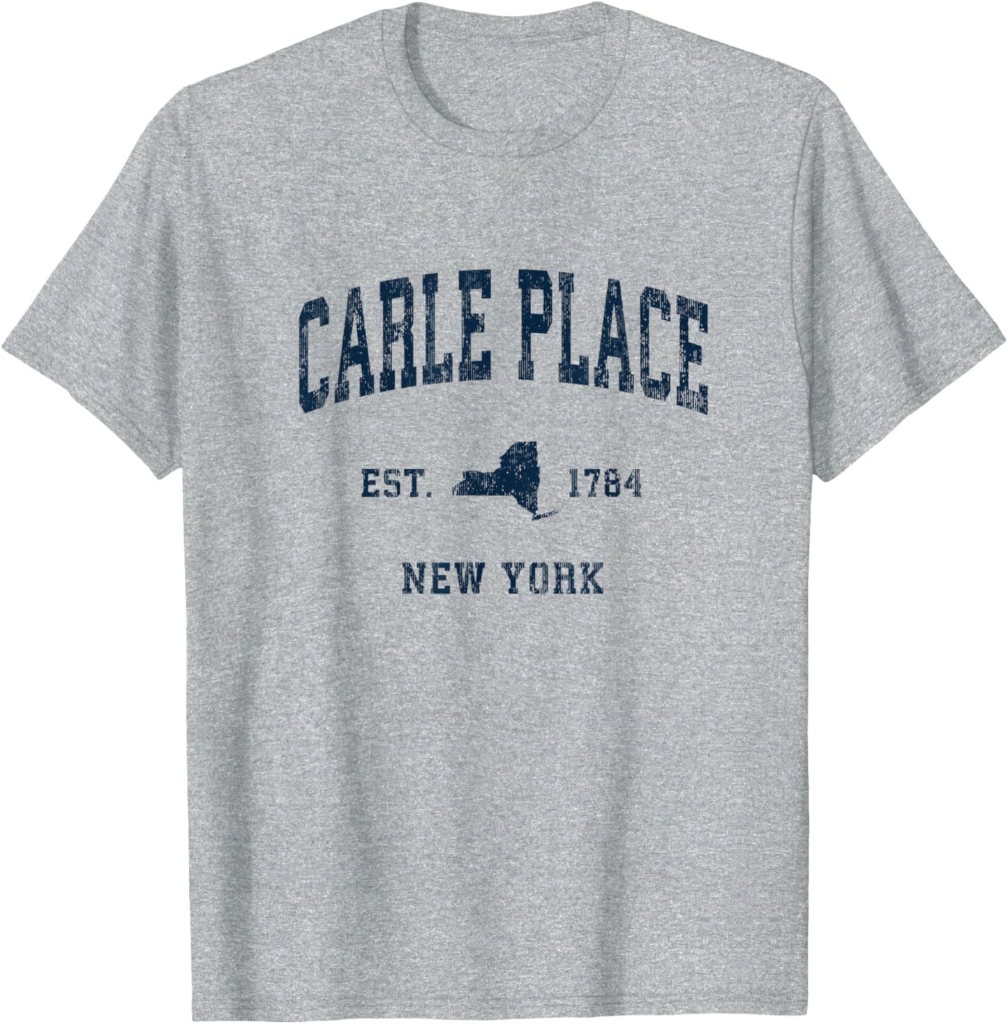 Carle Place New York NY Vintage Athletic Navy Sports Design