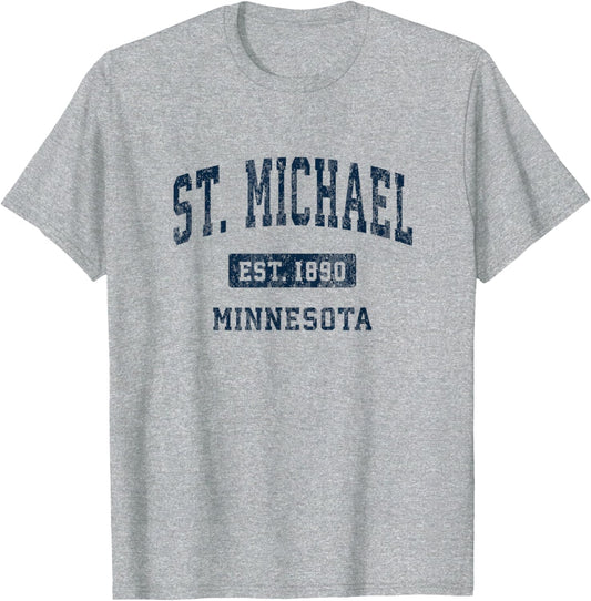 St. Michael Minnesota MN Vintage Athletic Sports Design
