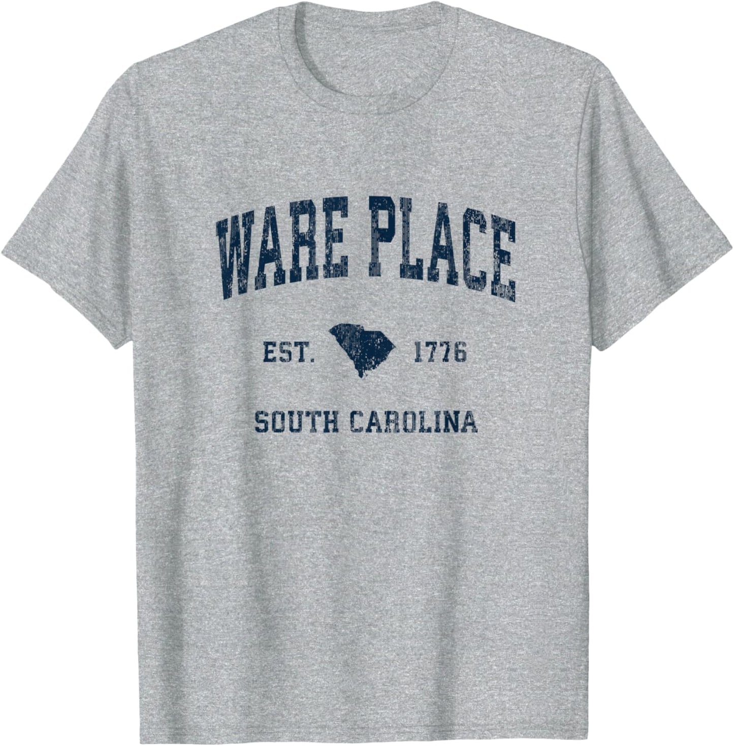 Ware Place South Carolina SC Vintage Athletic Navy Sports De