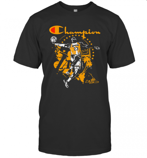 Champion Lebron James Signature Los Angeles Lakers T Shirt