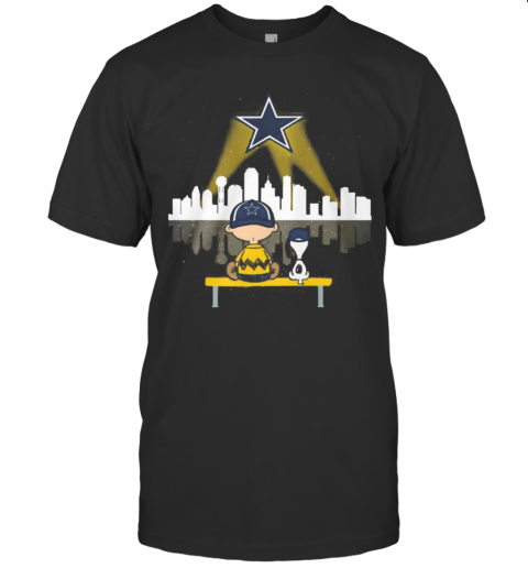 Charlie Brown And Snoopy Dallas Cowboys Football T Shirt