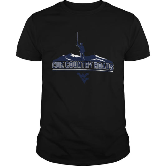 Cue Country Roads Mountaineers shirt