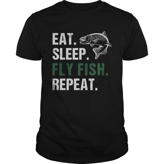 Eat Sleep Fly Fish Repeat shirt