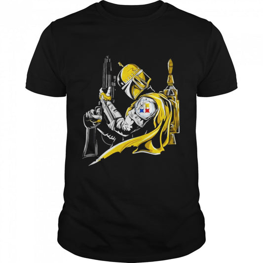 Pittsburgh steelers boba fett star wars shirt
