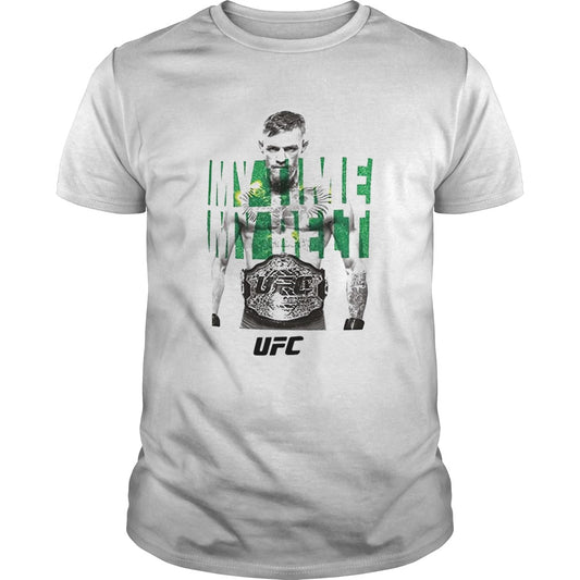Reebok conor mcgregor ufc my time my belt champions shirt