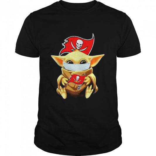 Star Wars Baby Yoda Face Mask Hug Tampa Bay Buccaneers shirt