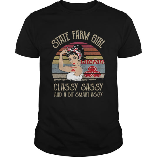 State Farm Girl Classy Sassy And A Bit Smart Assy Vintage shirt