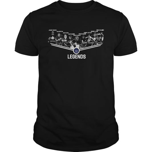 Toronto Maple Leafs Legends Team Player Signatures Shirt