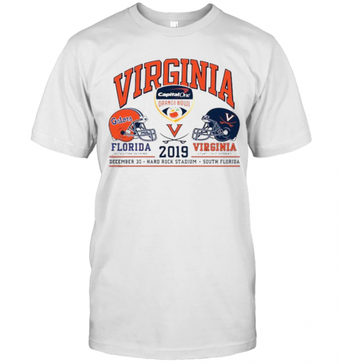 Virginia Florida Gator Vs Virginia Cavaliers 2019 Captain One Orange Bowl T Shirt