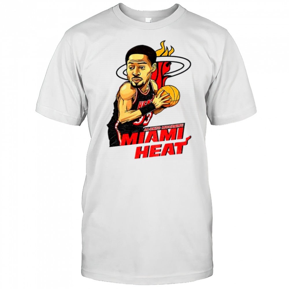 Alonzo Mourning Miami Heat NBA Basketball cartoon shirt