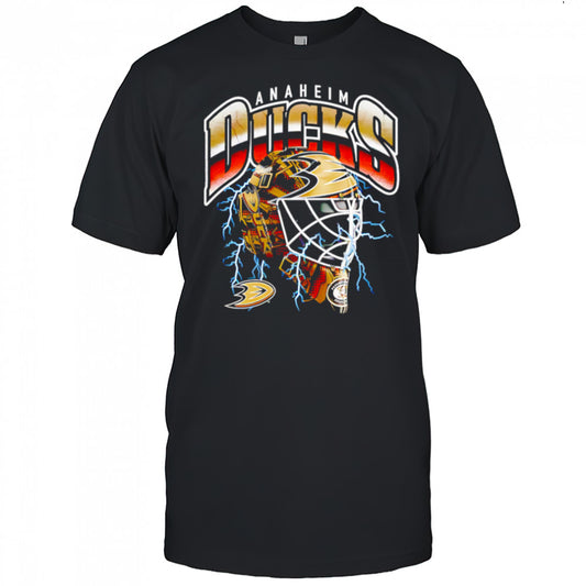 Anaheim Ducks Crease Lightning helmet shirt