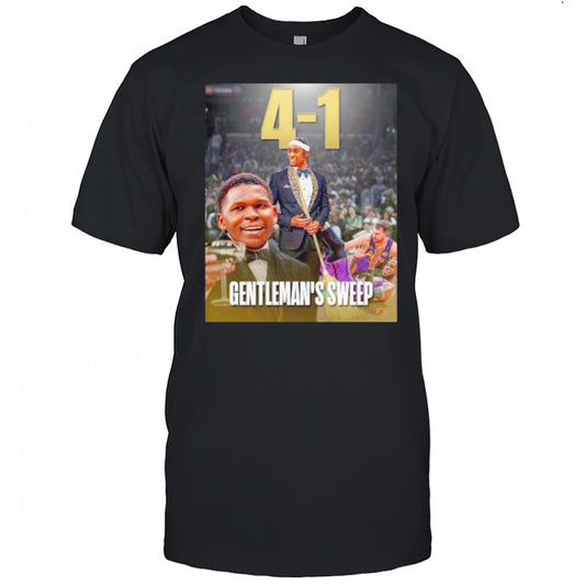 Anthony Edwards Rudy Gobert gentleman’s sweep LeBron James Luka Doncic win 4 1 Lakers shirt