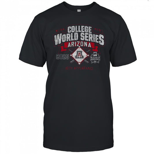 Arizona Wildcats NCAA Men’s College World Series Bound 2025 19th Appearance shirt