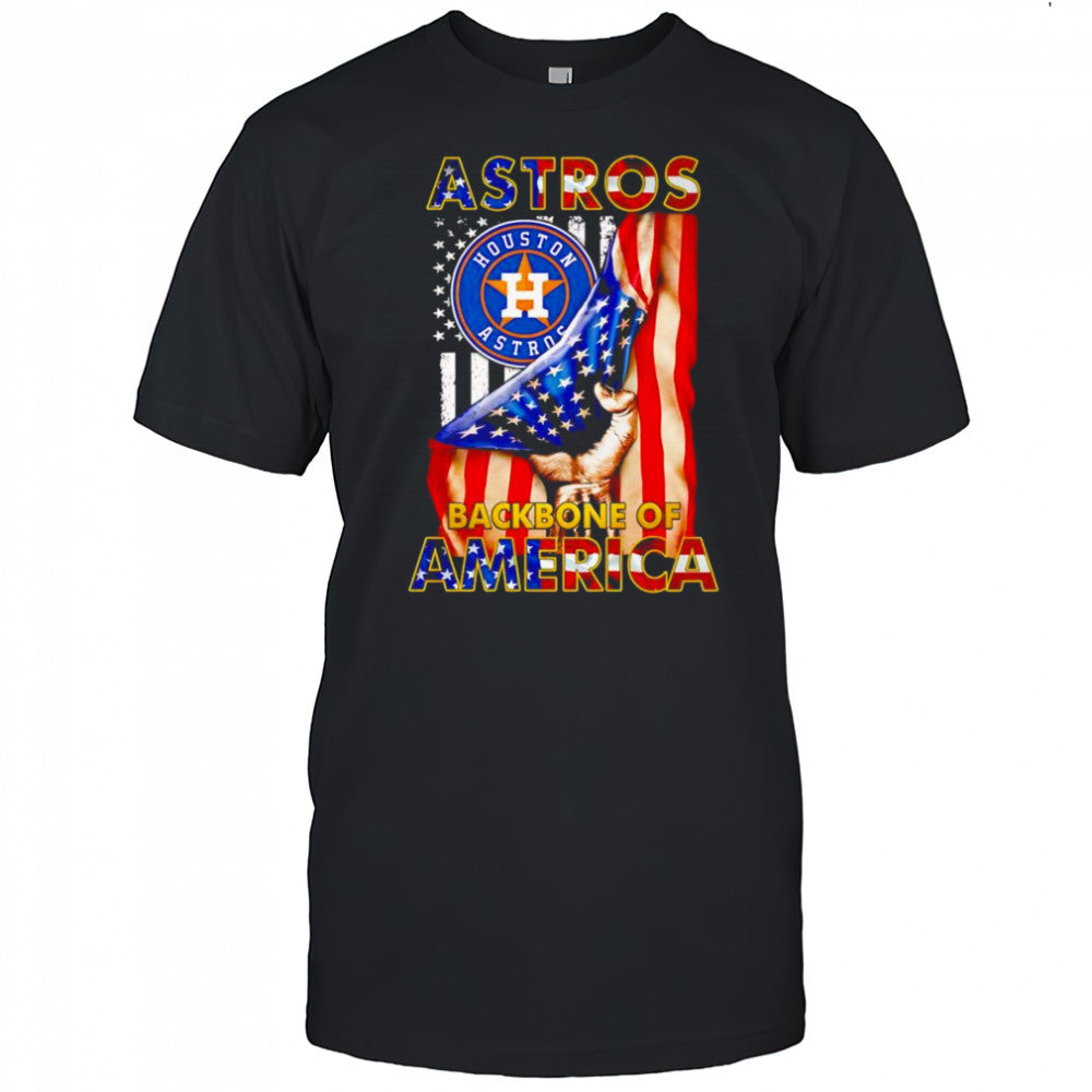 Astros backbone of America flag shirt