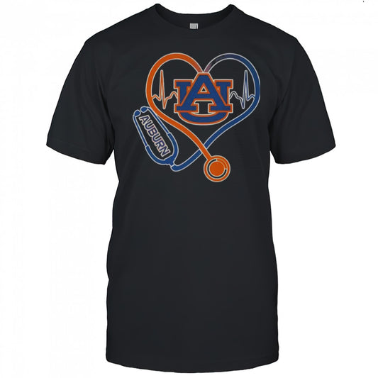 Auburn Tigers Caring Hearts Nurses T Shirt