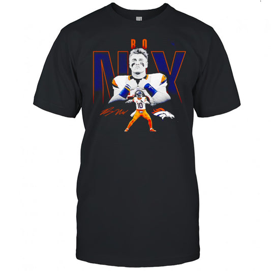 Bo Nix Denver Broncos Humble Shadow Player Graphic shirt