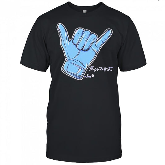Bobby Witt Jr Hang Loose Kansas City Royals Signature t shirt