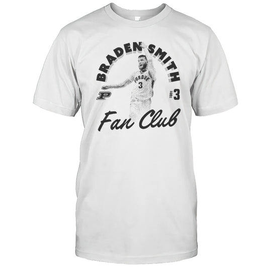 Braden Smith Fan Club Purdue Boilermakers Of The Big Ten Conference 2025 T shirt