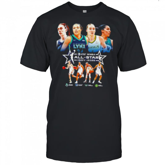 Breanna Stewart Napheesa Collier Paige Bueckers and Gabby Williams Indy 2025 WNBA All Stars shirt