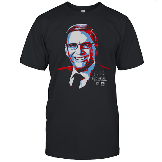 Bud Selig Commissioner 2017 Hall Of Fame National Baseball Signature Painting T shirt