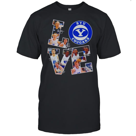 BYU Cougars Love Players Signatures Shirt