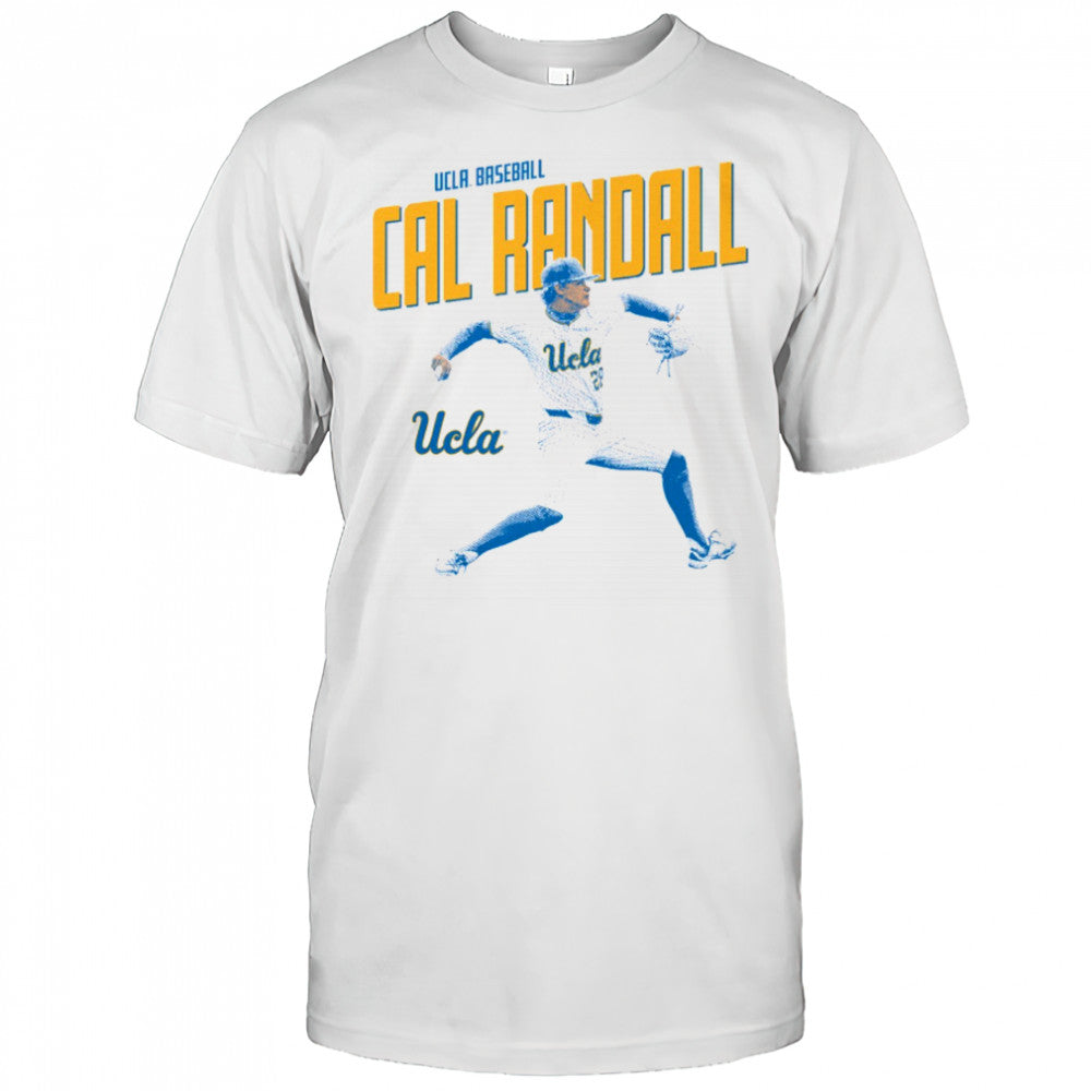 Cal Randall Illustrated UCLA Bruins Baseball NCAA Division I t shirt