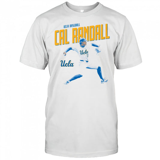 Cal Randall Illustrated UCLA Bruins Baseball NCAA Division I t shirt
