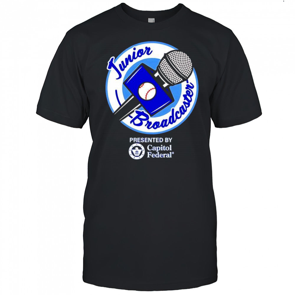 Capitol Federal Bank junior broadcaster baseball shirt