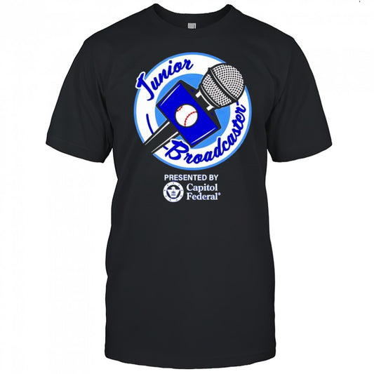 Capitol Federal Bank junior broadcaster baseball shirt