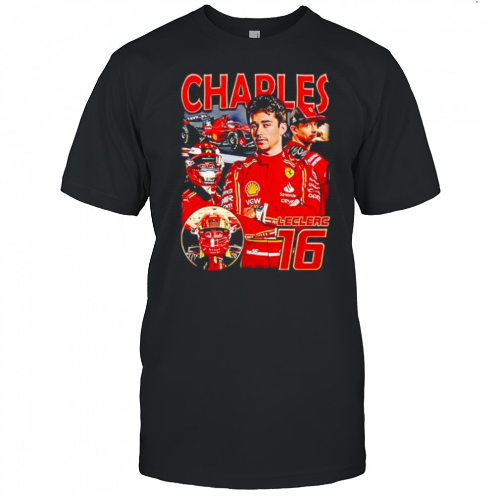 Charles Leclerc 16 F1 graphic shirt