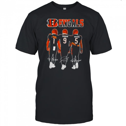 Cincinnati Bengals Chase Burrow Higgins Signatures Shirt