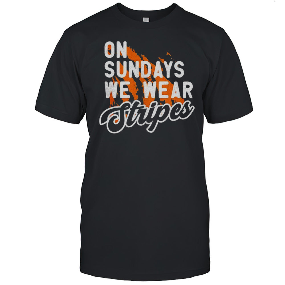 Cincinnati Bengals On Sundays We Wear Stripes Shirt