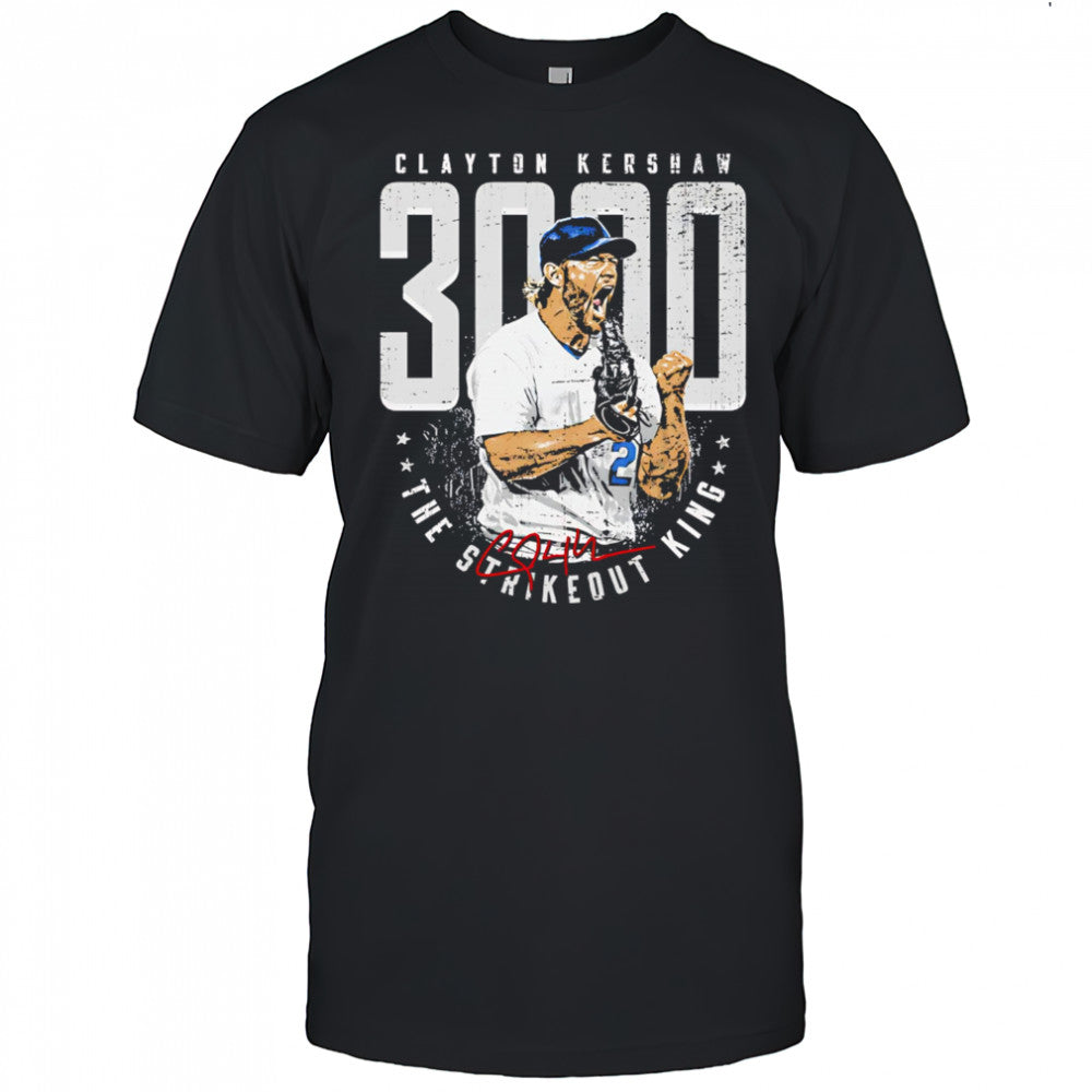 Clayton Kershaw Los Angeles D 3000K Strikeout King shirt