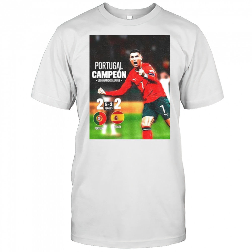Cristiano Ronaldo Portugal Campeon UEFA Nations League Champions 2025 shirt