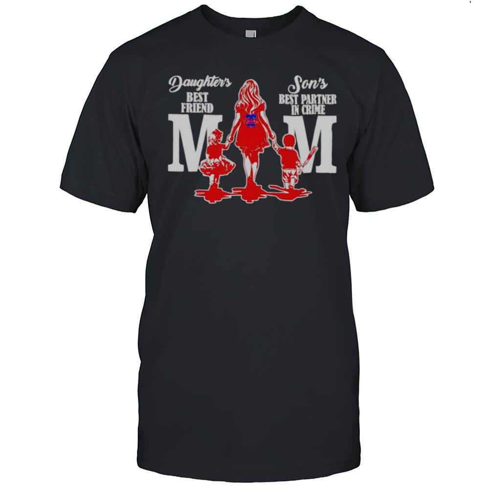 Daughters Best Friend Sons Best Partner In Crime Mom Philadelphia Phillies Shirt