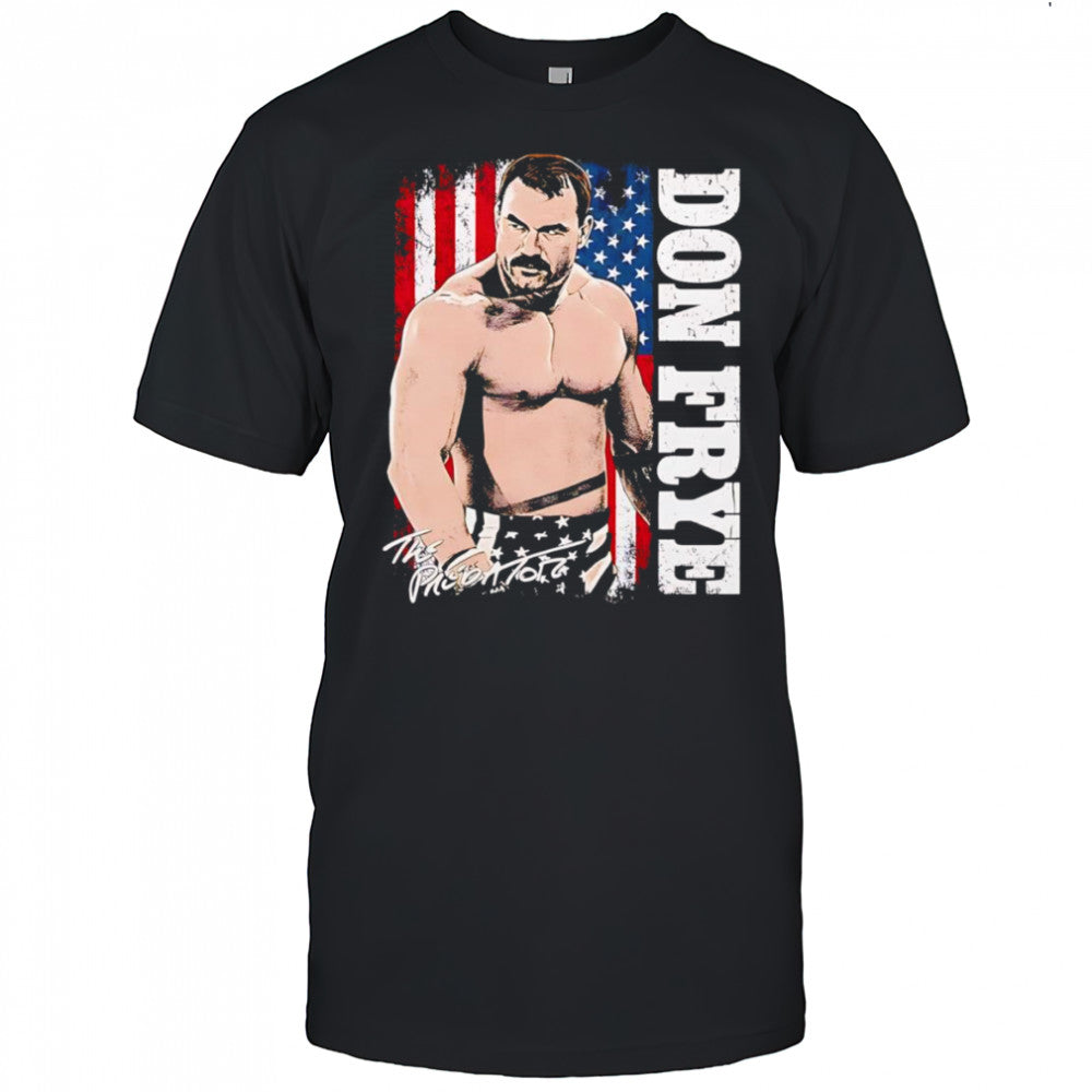 Don Frye American flag shirt