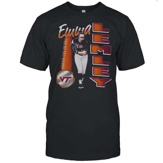 Emma Lemley Illustrated Virginia Tech Hokies Softball NCAA Division I 2025 T shirt