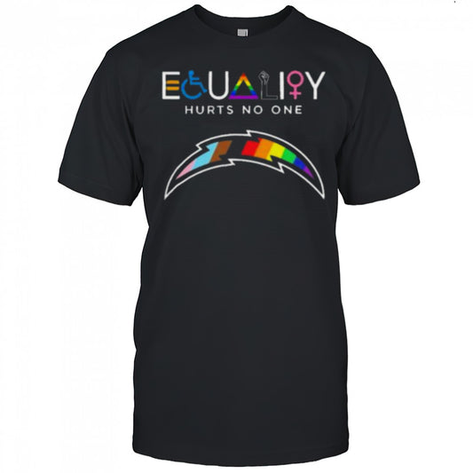 Equality Hurts No One Los Angeles Chargers Pride Shirt