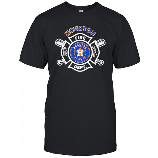 Fire dept Houston Astros baseball shirt