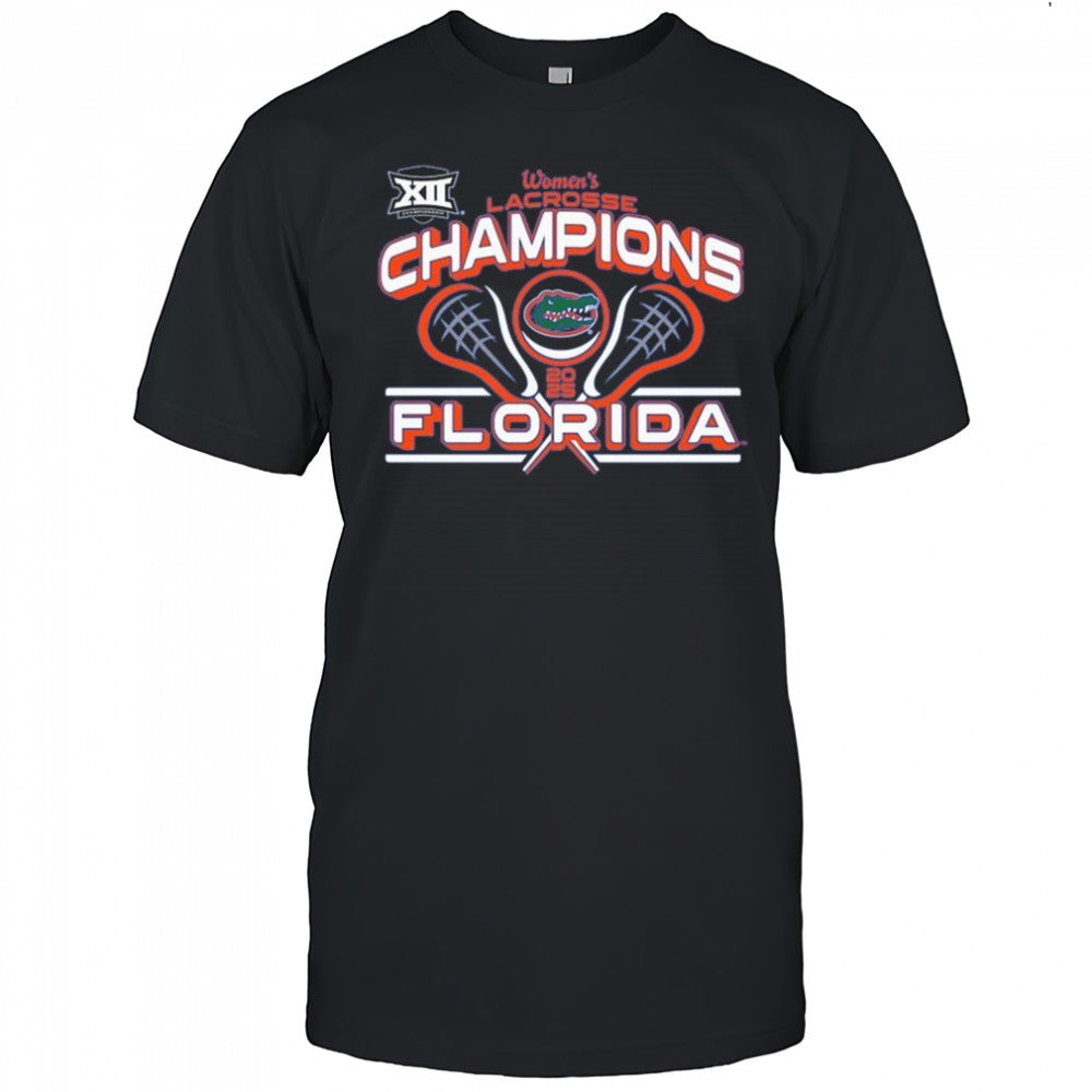 Florida Gators 2025 Big 12 Women’s Lacrosse Conference Tournament Champions Shirt